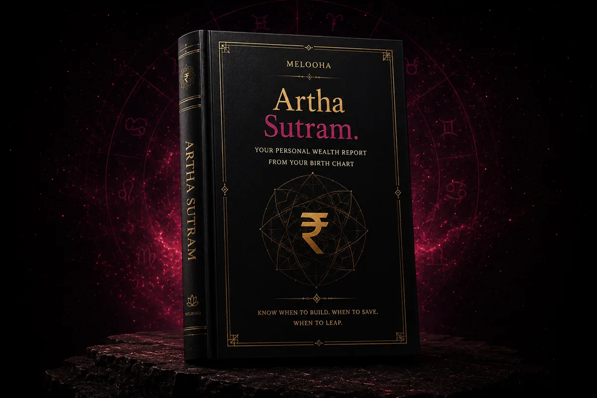 The Artha Sutram cover: your personal wealth report from your birth chart